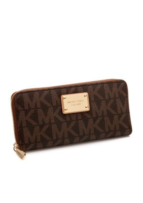 MICHAEL Michael Kors PVC Monogram Zip Around Continental