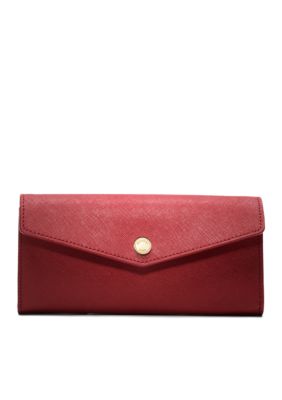 MICHAEL Michael Kors Saffiano Slim Flap Wallet