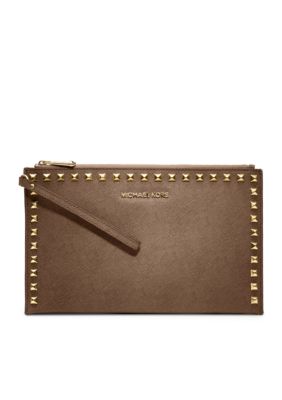 MICHAEL Michael Kors Large Selma Studded Saffiano Wristlet