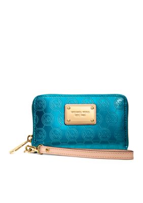 MICHAEL Michael Kors Monogrammed Patent Multi Function Phone Case