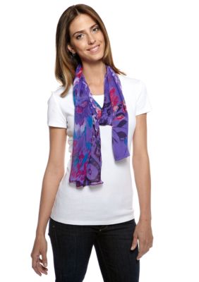 Collection XIIIX African Violet Scarf
