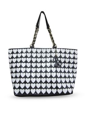 Betsey Johnson Plastic Hearts Tote
