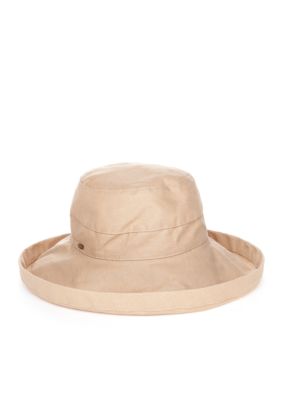 Scala Collezione Wide Brim Cotton Canvas Hat