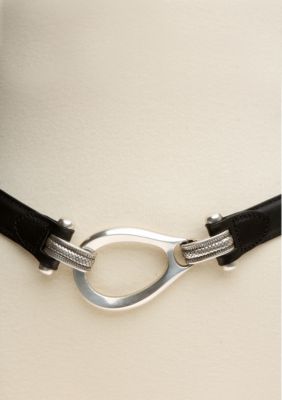 New Directions Adjustable Leather Belt