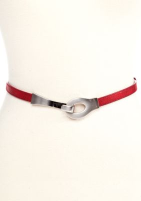 New Directions&reg; Skinny Snake Print Belt