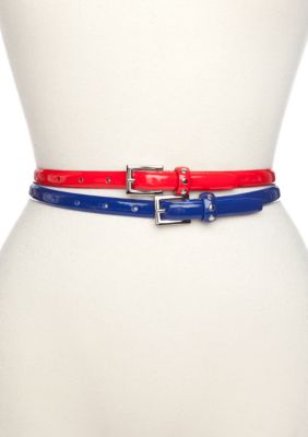 New Directions Set of Two Patent Belts