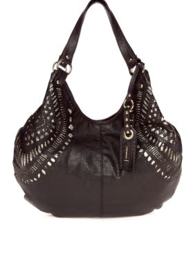 Del Mano Perforated Double Shoulder Bag
