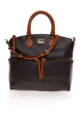 Dooney & Bourke Leather Zip Pocket Satchel