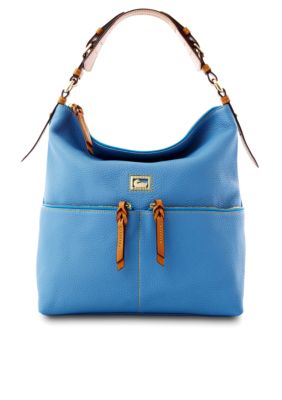 Dooney & Bourke Leather Zipper Pocket Satchel
