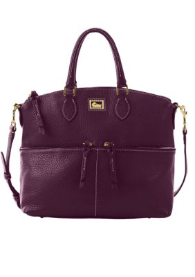 Dooney & Bourke Leather Zip Pocket Satchel