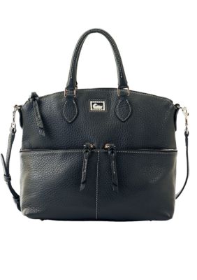 Dooney & Bourke Leather Zip Pocket Satchel