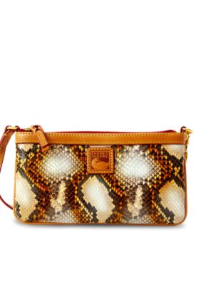 Dooney & Bourke Python Embossed Leather Wristlet