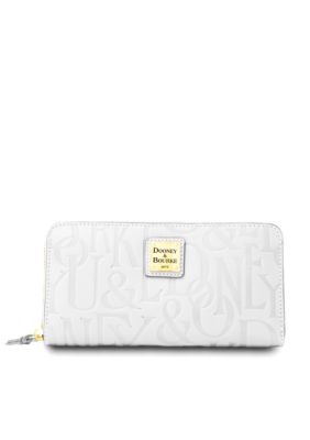 Dooney & Bourke Embossed Leather Zip Around Wallet