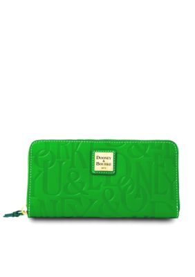 Dooney & Bourke Embossed Leather Zip Around Wallet