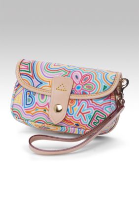Dooney & Bourke Flap Wristlet in New Pop Print