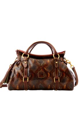 Dooney & Bourke Python Embossed Leather Satchel
