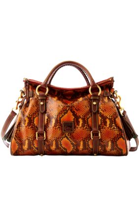 Dooney & Bourke Python Embossed Leather Satchel