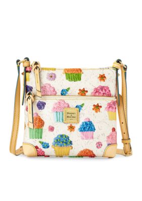 Dooney & Bourke Cupcake Print Letter Carrier Crossbody