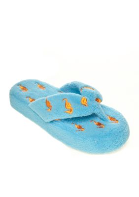 Olivia Miller Seahorse Terry Cloth Slippers