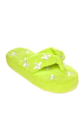 Olivia Miller Starfish Terry Cloth Slipper
