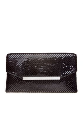 Jessica McClintock Metal Mesh Clutch with Bar