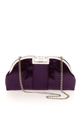 Jessica McClintock Frame Evening Clutch with Rhinestone Closure