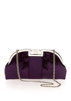 Jessica McClintock Frame Evening Clutch with Rhinestone Closure Jessica McClintock Frame Evening Clutch with Rhinestone Closure