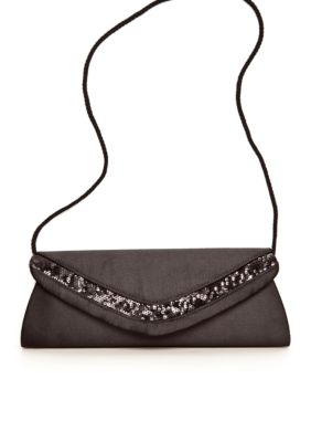 Jessica McClintock Satin Flap with Sequins