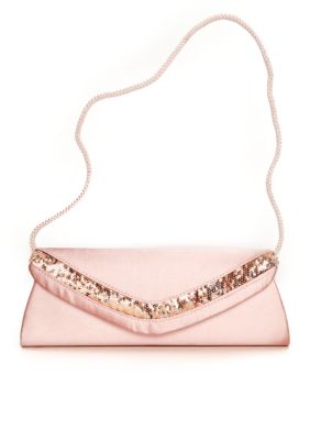 Jessica McClintock Satin Flap with Sequins