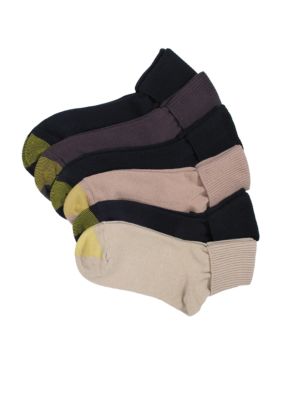 Turn Cuff Socks 6 Pair Pack