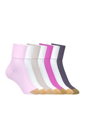 Gold Toe Turn Cuff Socks 6 Pair Pack