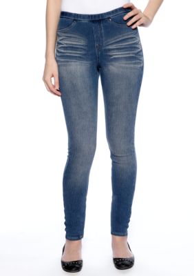 HUE The Original Jeans Distressed Leggings
