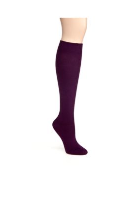 HUE Flat Knit Knee Sock