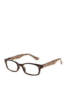 CMC by Corinne McCormack Reading Glasses with Leopard Accent