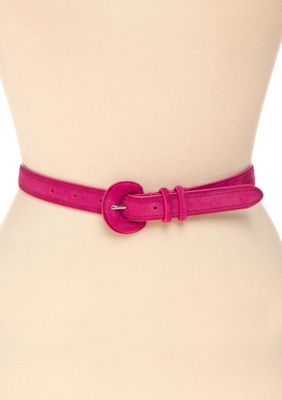 Lauren Ralph Lauren Skinny Suede Belt