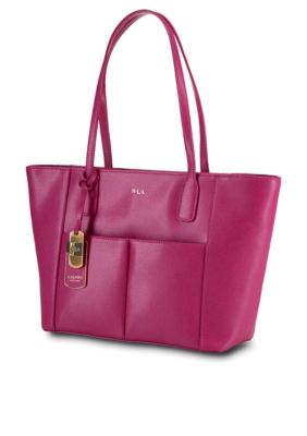 Lauren Ralph Lauren Newbury Leather Pocket Shopper