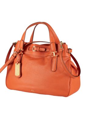 Lauren Ralph Lauren Leather Belted Satchel
