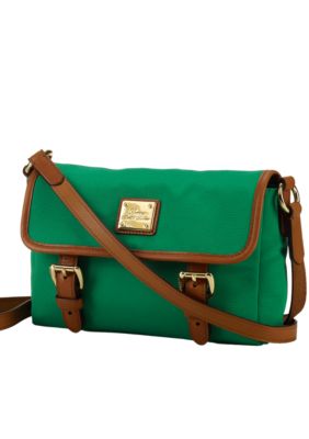 Lauren Ralph Lauren Regatta Leather-Trimmed Cross-Body Bag