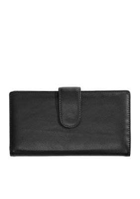 Kim Rogers&reg; Rio Leather Frame Checkbook Clutch