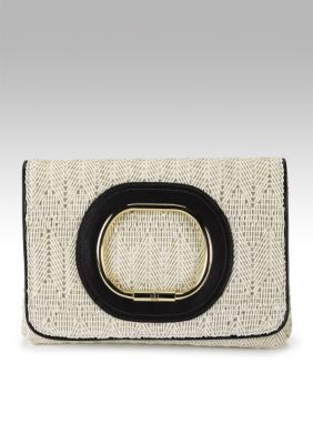 BCBGMAXAZRIA Blaire Tribal Woven Clutch