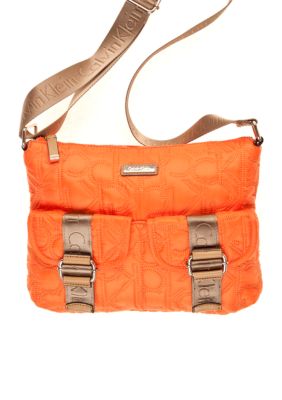 Calvin Klein Quilted Nylon Messenger Bag