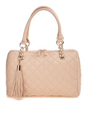 Calvin Klein Geneva Quilted Leather Satchel