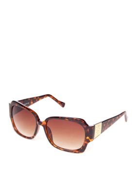 Vince Camuto Square Glam Plastic Sunglasses