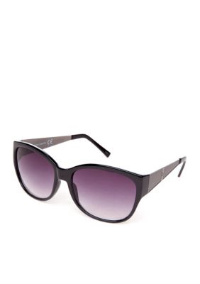Vince Camuto Large Cat with Metal Temples Sunglasses