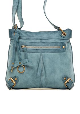 New Directions&reg; Updated Brass Key Crossbody