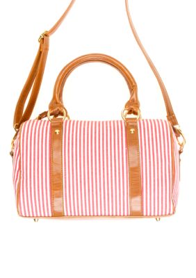 New Directions Charlie Striped Satchel