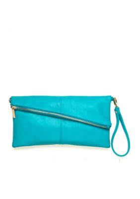 New Directions Bias Zip Clutch