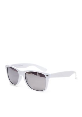 Saddlebred White Framed Sunglasses