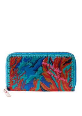 Sakroots Artist Circle Large Zip Around Wallet