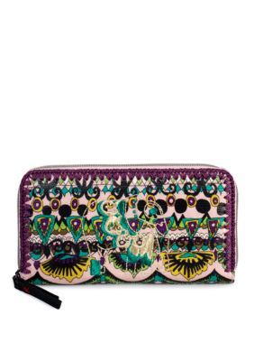 Sakroots Artist Circle Large Zip Around Wallet